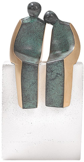 Luise Kött-Gärtner sculptuur - Vertrouwen (11,5 cm)