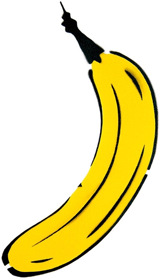 Thomas Baumgärtel wanddecoratie - Banaan