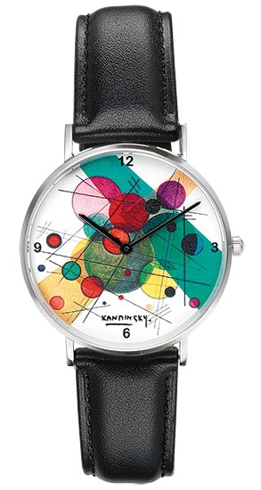 Kandinsky horloge - Cirkels in een cirkel