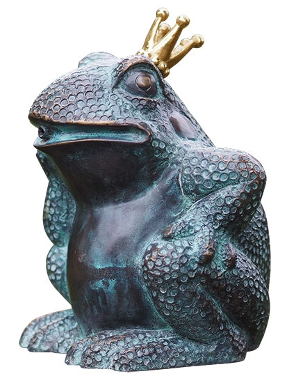 Spuitfiguur prins kikker - brons