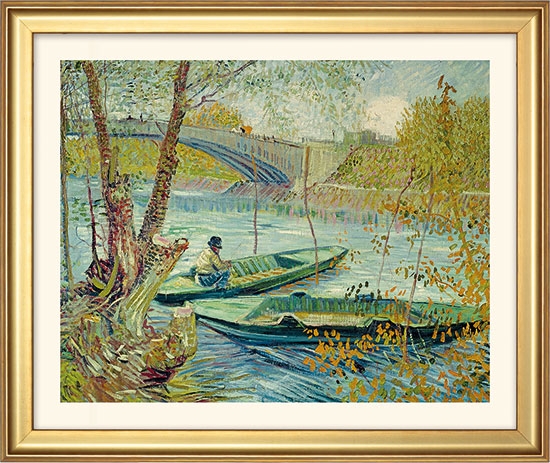 Vincent van Gogh schilderij - Vissen in de lente (37 x 44 cm)