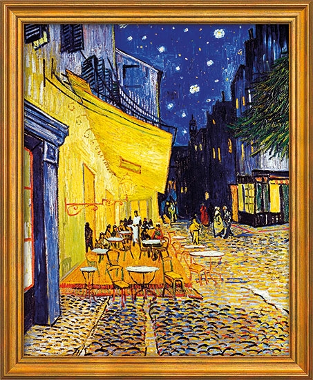 Van Gogh schilderij - Caféterras bij nacht (74 x 61 cm) 