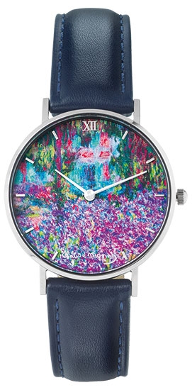 Claude Monet horloge - Irissen in de tuin van Monet