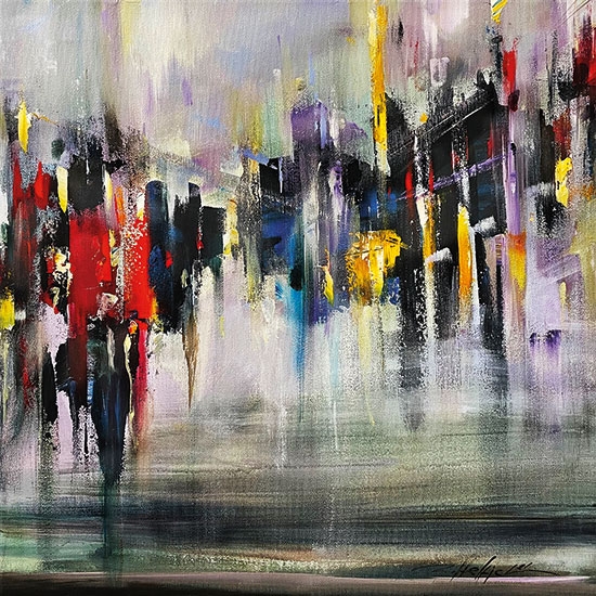 Robert Hettich schilderij - Impetu (35 x 35 cm)