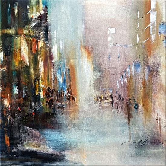 Robert Hettich schilderij - Clearing (35 x 35 cm)