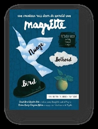 Magritte activity book voor kinderen - nuage, bolhoed, bird