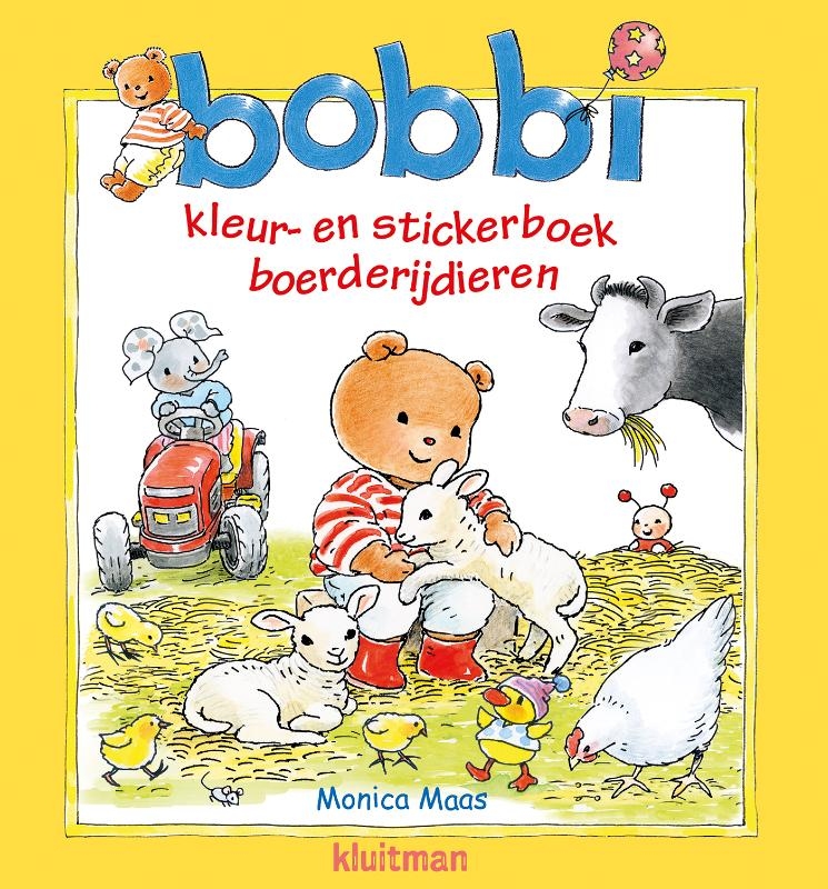 Kleur- en stickerboek boerderijdieren
