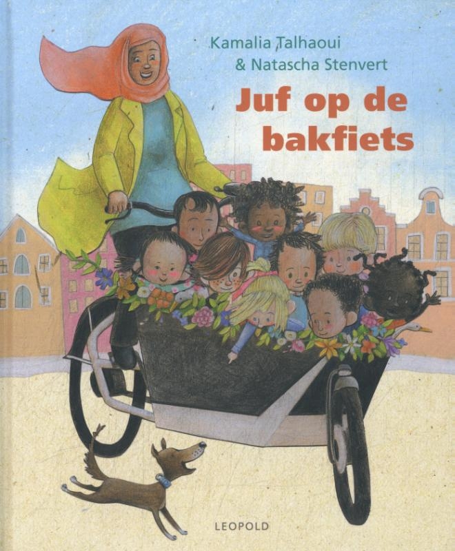 Juf op de bakfiets