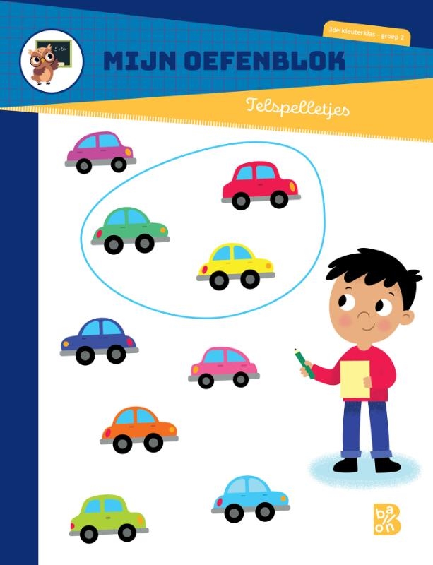 Mijn oefenblok Telspelletjes 3de kleuterklas-groep 2