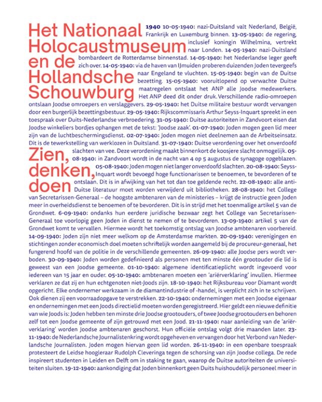 Het Nationale Holocaustmuseum en de Hollandsche Schouwburg – Zien, Denken, Doen
