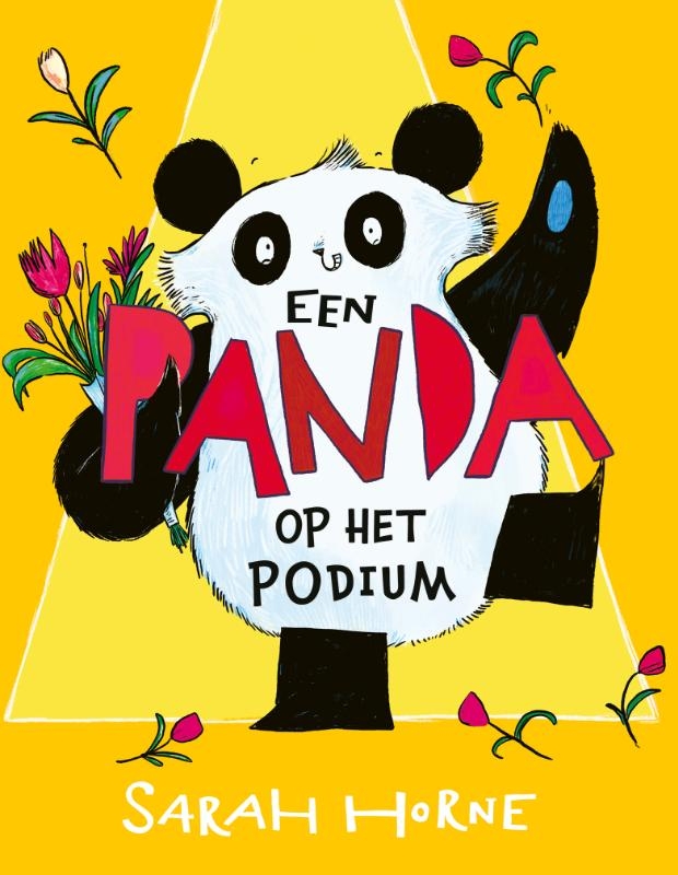 Een panda op het podium
