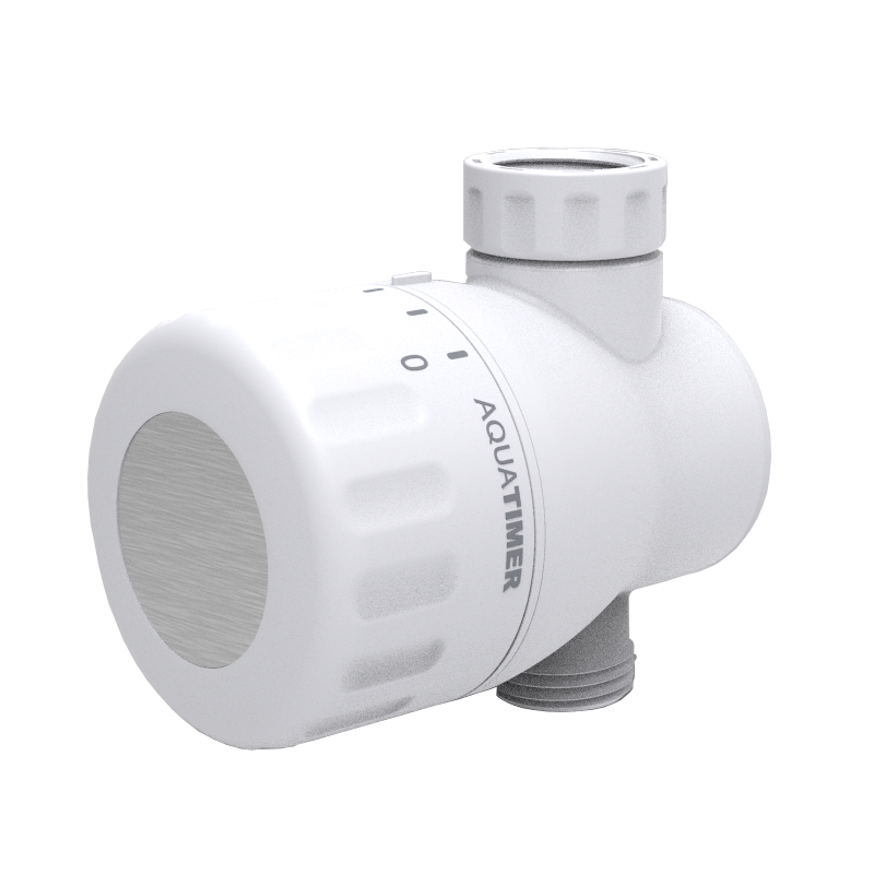 Douchetimer met waterstroomstop