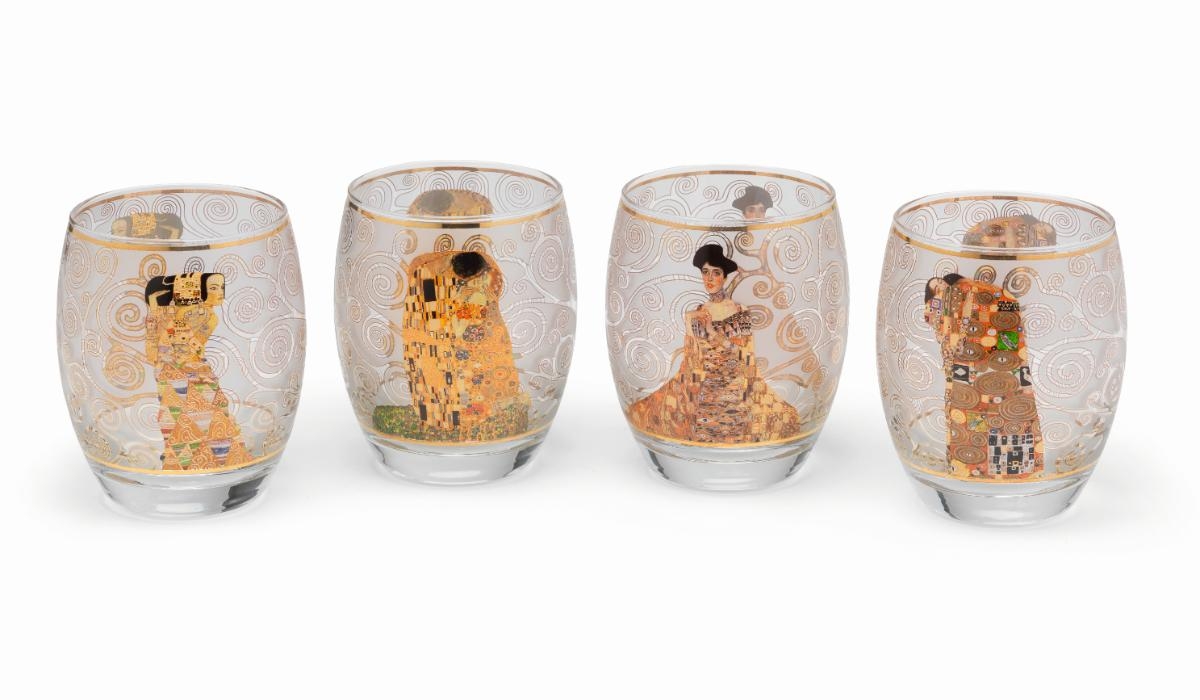 Gustav Klimt theelichthouders - 4 stuks